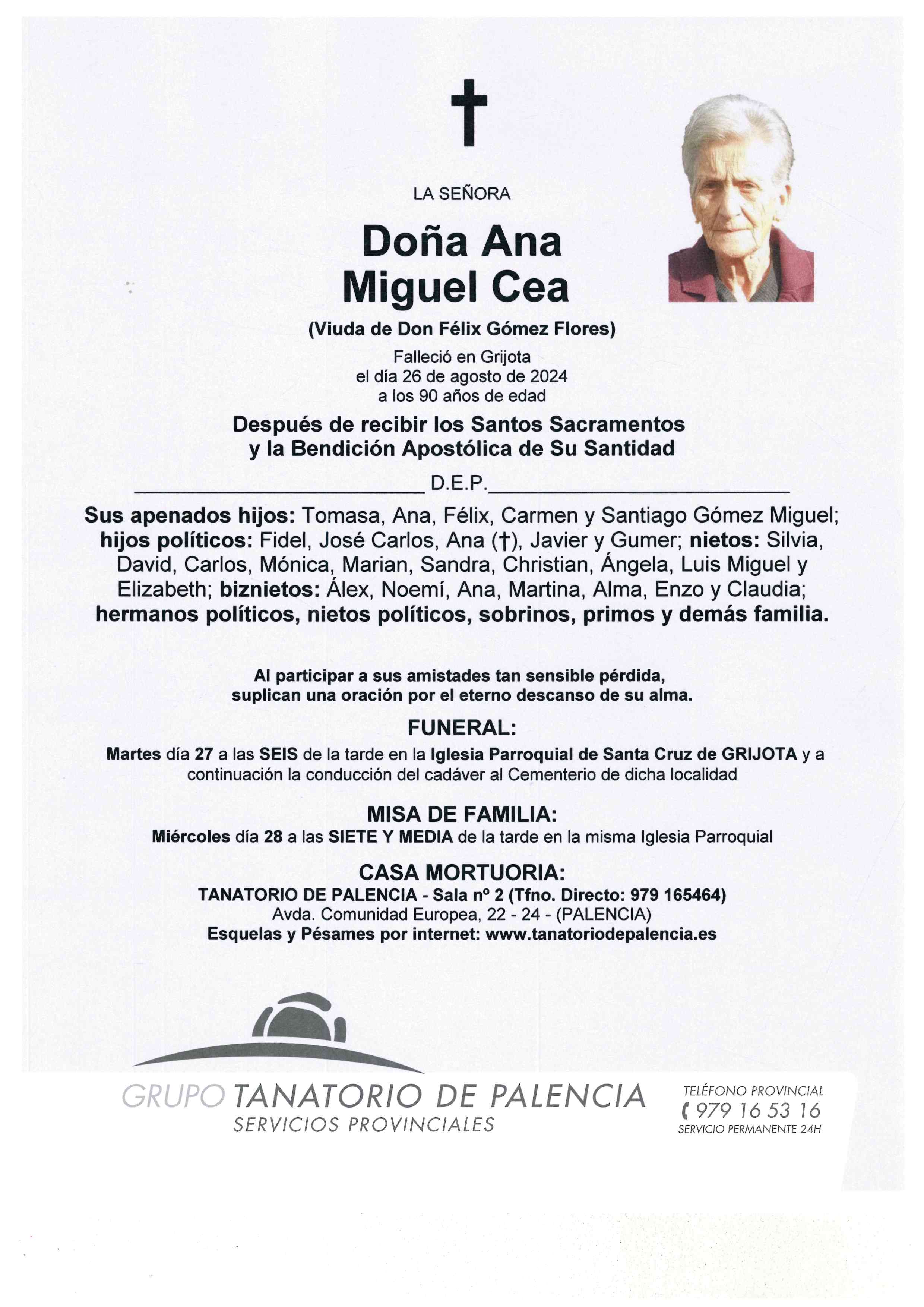 LA SEÑORA DOÑA ANA MIGUEL CEA